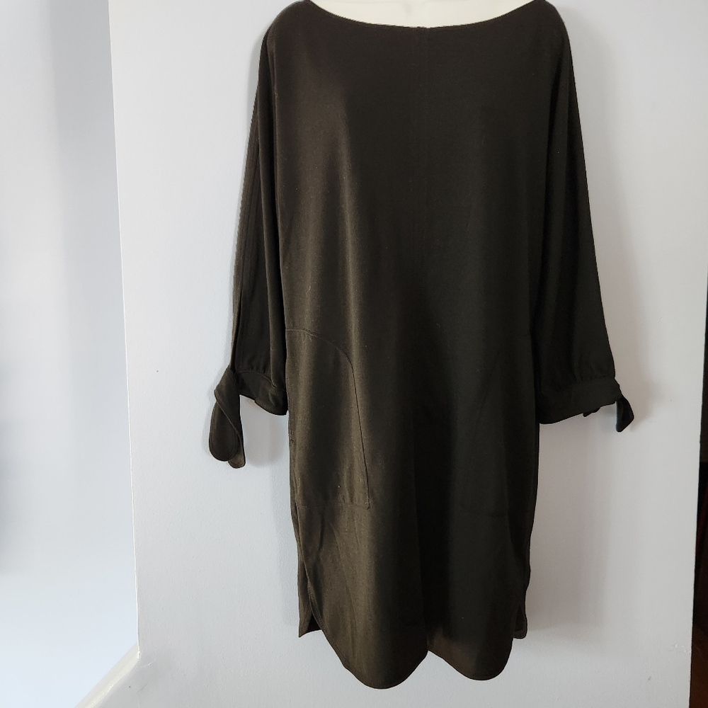 Max Studio lightweight tunic sweater dress (BLACK)